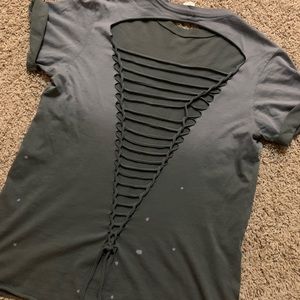 Affliction cutout T-shirt